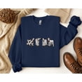 thumbnail image 1 of Embroidered Cow Halloween Sweatshirt, 1 of 1