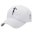 thumbnail image 1 of Embroidered Cross Casual Baseball Cap For Men Women Youth Adjustable Fit With Stylish Embroidery And Sun Protection Suitable For Outdoor Daily Wear, 1 of 5