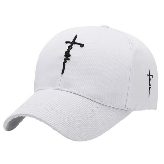 Embroidered Cross Casual Baseball Cap For Men Women Youth Adjustable Fit With Stylish Embroidery And Sun Protection Suitable For Outdoor Daily Wear