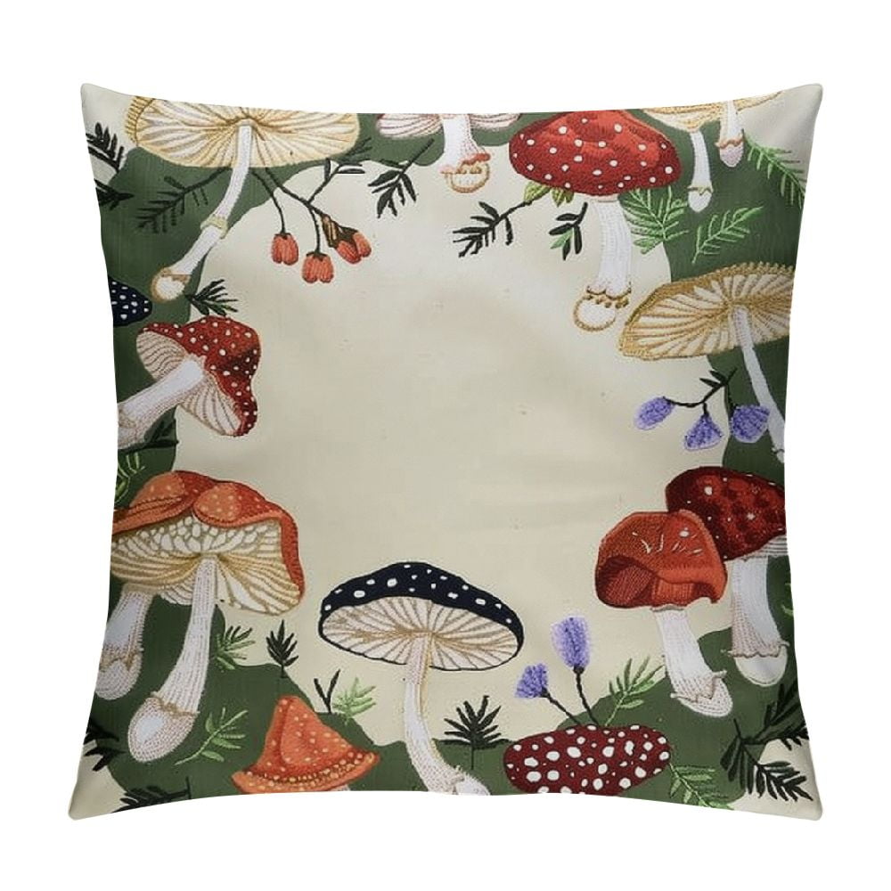 Embroidered Decorative Throw Pillow Covers Couch Square Pillowcases