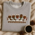 thumbnail image 1 of Embroidered Doctor Nurse Gingerbread Sweatshirt, Medical Staff Xmas Shirt, Holiday Scrub Tech Crewneck Hoodie, Inclusive Gift, 1 of 4