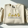 thumbnail image 1 of Embroidered Duck Sweatshirt: Funny Animal Lover Crewneck, 1 of 4