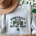 thumbnail image 1 of Embroidered Everybody In The Pub Getting Tipsy Sweatshirt, Funny St Pattys Day Sweatshirt, Cute St Patrick's Day, St. Patrick's Day Gift, 1 of 4
