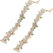 Embroidered Floral Lace Bra Replacement Underwear Shoulder Straps Adjustable Length For Women Intimate Wear Accessories