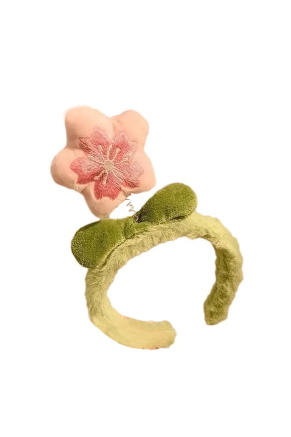 Embroidered Flower Hairbands for Photo Studio Halloween Eye-catching Props for Halloween Festive Party Daily Wear