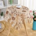 thumbnail image 1 of Embroidered Flower Lace Tablecloth, Small Table Cloth, Table Cover, Bedside Table Dresser Scarf Doily Nightstand Decoration, 1 of 4
