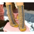 thumbnail image 1 of Embroidered Flower Pattern Socks, 1 of 4
