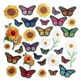 thumbnail image 1 of Embroidered Flowers Iron on Patches,33PCS Applique for Clothes, 1 of 8