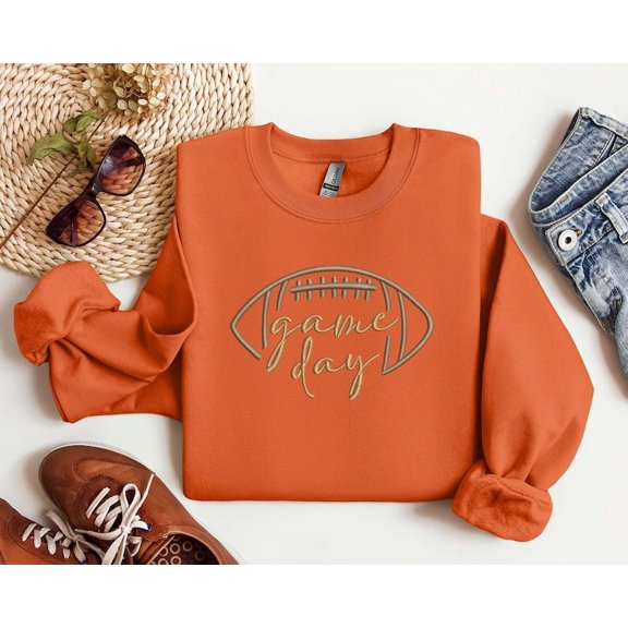 Embroidered Football New Season Sweatshirt