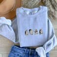 thumbnail image 1 of Embroidered Ghost Black Cats Sweatshirt, 1 of 1