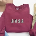 thumbnail image 1 of Embroidered Ghost Black Cats Sweatshirt, 1 of 1
