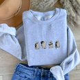 thumbnail image 1 of Embroidered Ghost Black Cats Sweatshirt, 1 of 1