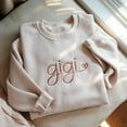 thumbnail image 1 of Embroidered Gigi Sweatshirt: Grandma Gift, Mother's Day, 1 of 5