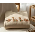 thumbnail image 1 of Embroidered Gingerbread Dinosaur Christmas Sweatshirt: Holiday Dino Crewneck, 1 of 4