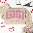 thumbnail image 1 of Embroidered Glitter Gigi Est Sweatshirt, Custom Glitter Grandma, Unisex Sweatshirt, LINHKHA, 1 of 5