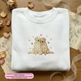 thumbnail image 1 of Embroidered Golden Retriever Sweatshirt, Dog Couple Crewneck, Cute Golden Dog Lover Gift, Pet Owner Sweater, Dog Mom Top, 1 of 4