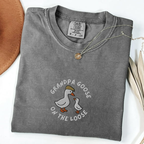 Embroidered Grandpa Shirt, Papa Gift, Gift For Grandpa, Promoted To Grandpa, Gift for Grandfather, Grandpa Funny Gift