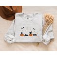 thumbnail image 1 of Embroidered Halloween Cats Sweatshirt, 1 of 1