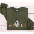 thumbnail image 1 of Embroidered Halloween Cats Sweatshirt, 1 of 2