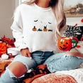 thumbnail image 1 of Embroidered Halloween Cats Sweatshirt, 1 of 1