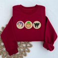 thumbnail image 1 of Embroidered Halloween Sugar Cookie Sweatshirt, 1 of 1