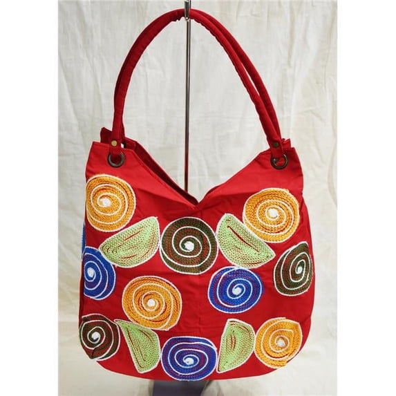 Embroidered Hobo Bag