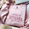 thumbnail image 1 of Embroidered I Brought My Kindle Just In Case Sweatshirt, Bookish Shirt, Book Lover Gift Shirt, Gift For Readers, Bookworm, Book Nerd Shirt, 1 of 4