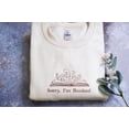thumbnail image 1 of Embroidered I'm Booked Sweatshirt Crewneck, 1 of 3