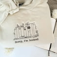 thumbnail image 1 of Embroidered I'm Booked Sweatshirt, 1 of 1