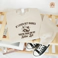 thumbnail image 1 of Embroidered If I Ever Get Rabies You're High On My Bitin' List Sweatshirt, Funny Sarcastic Raccoon Meme Shirt, Sarcasm Animal Crewneck, 1 of 4