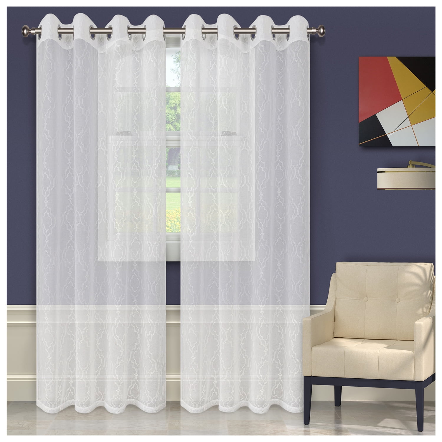 Blue Nile Mills Imperial Trellis Curtain Panel