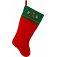 thumbnail image 1 of Embroidered Initial Christmas Stocking, Green and Red Felt, Initial N, 1 of 1