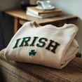 thumbnail image 1 of Embroidered Irish Sweatshirt, St. Patrick's Day Crewneck, 1 of 4