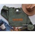 thumbnail image 1 of Embroidered Jack-o-Lantern Pumpkin Sweatshirt, 1 of 2