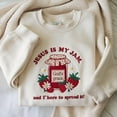 thumbnail image 1 of Embroidered Jesus Is My Jam Sweatshirt, Christian Shirt, God's Grace Sweatshirt, Gift for Mom, Jesus Joy Shirt, Christian Gift, 1 of 5