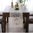 thumbnail image 1 of Embroidered Lace Table Runner, Doilies for Furniture, Tea Coffee Dining Table Runner Doilies Wedding Party Table Decoration, 1 of 5