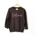 thumbnail image 1 of Embroidered Latina Cursive - Women's Graphic Sweatshirt, 1 of 11