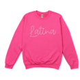 thumbnail image 1 of Embroidered Latina Cursive - Women's Graphic Sweatshirt, 1 of 11
