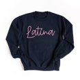 thumbnail image 1 of Embroidered Latina Cursive - Women's Graphic Sweatshirt, 1 of 11