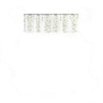 thumbnail image 1 of Embroidered Leaf Window Valance 52x16 Inch Single Panel, Full Embroidery Sheer Curtain Top Rod Pocket, 1 of 8