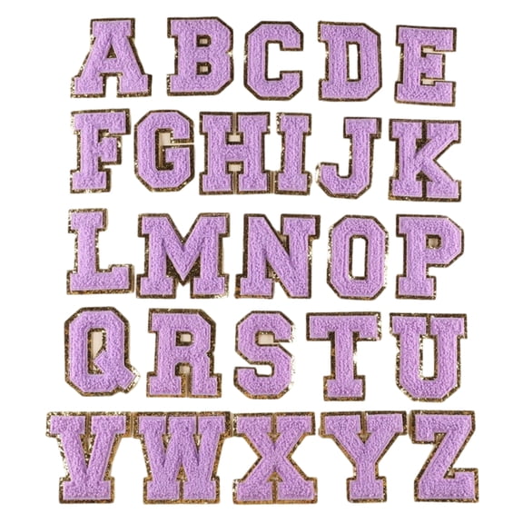 Embroidered Letter Sew On Yarn Patches Applique for Kids Clothing Jackets Jeans