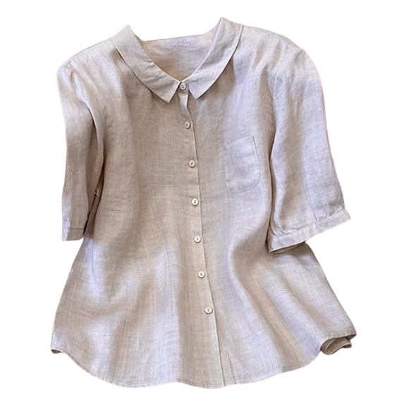 Embroidered Linen Tops For Women,Womens Gauze Tops And Blouses Plus Size Linen Tops Floral Embroidered Top Lightweight Breathable Shirts Women Linen Tops Cotton Peasant Tops Womens Summer Tops