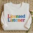 thumbnail image 1 of Embroidered Listener Sweatshirt: Counseling Mental Health Therapist Gift, 1 of 4