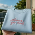 thumbnail image 1 of Embroidered 'Love You More' Valentines Day Sweatshirt, 1 of 4