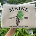 thumbnail image 1 of Embroidered Maine Pine Tree State Sweatshirt, 1 of 3