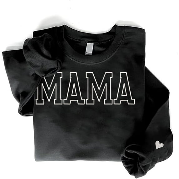Embroidered Mama Mom Sweatshirt - Perfect for Christmas 2023