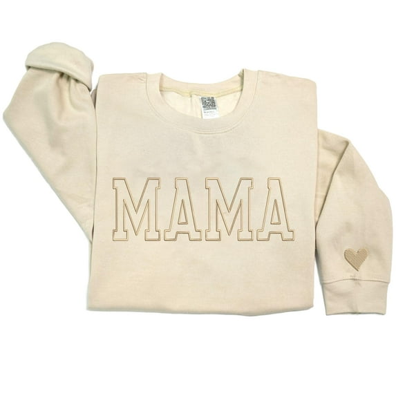Embroidered Mama Mom Sweatshirt - Perfect for Christmas 2023