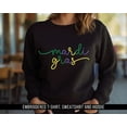 thumbnail image 1 of Embroidered Mardi Gras Sweatshirt: New Orleans Carnival Outfit, 1 of 4