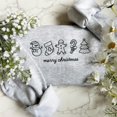 thumbnail image 1 of Embroidered Merry Christmas With Unique Symbols Sweatshirt, 1 of 2