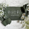 thumbnail image 1 of Embroidered Merry Christmas With Unique Symbols Sweatshirt, 1 of 2